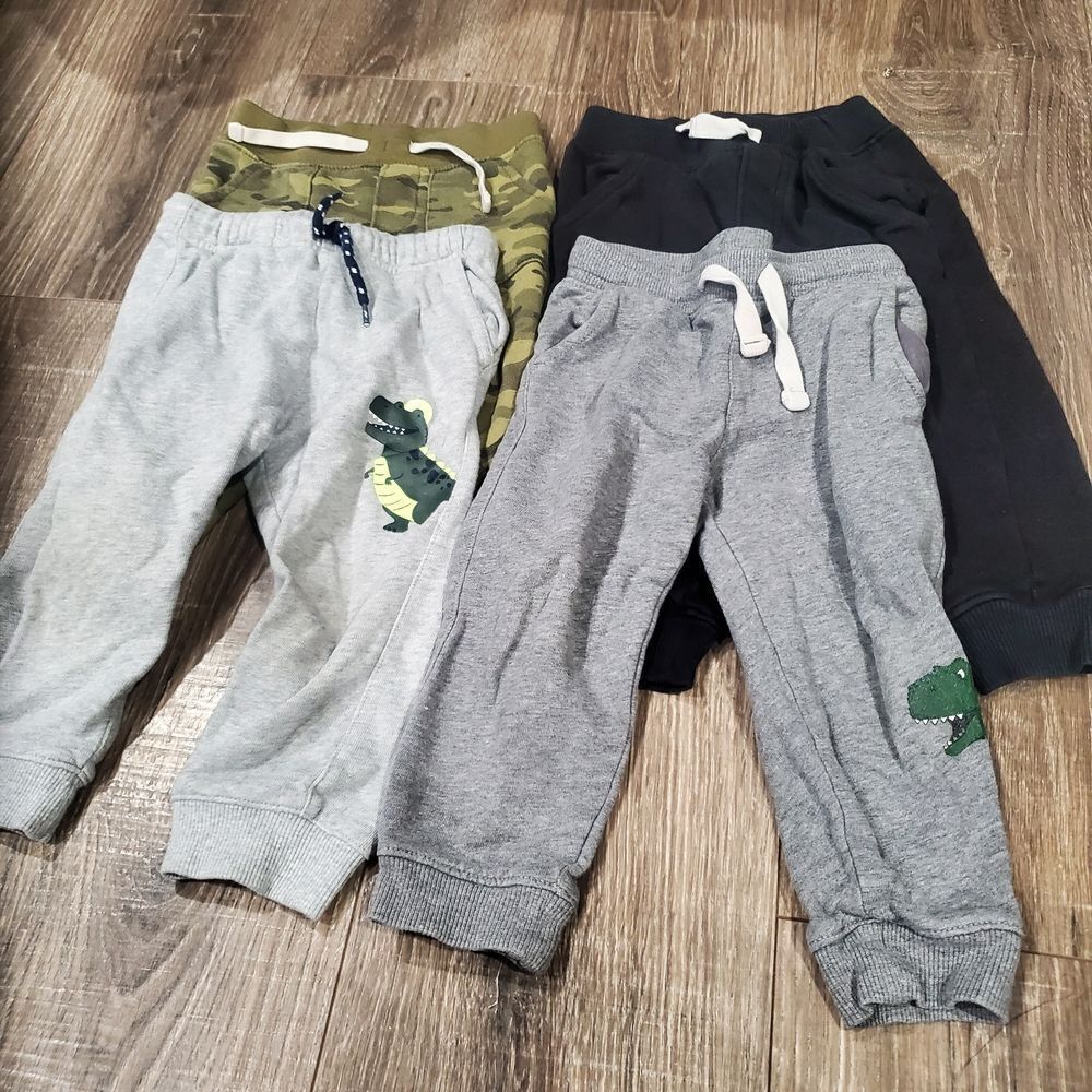Baby Boy Sweatpants Size 24M Kids Jogger Pants Set 4 Pieces